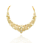 Manasvi Gold Studded Pearl Necklace - The Pashm